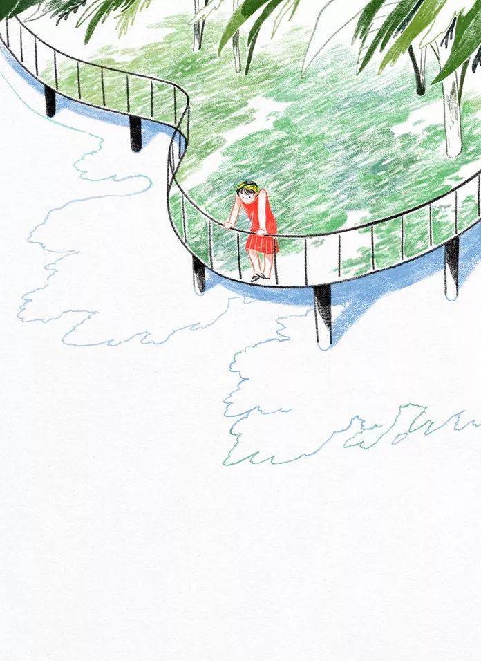 一組小清新彩鉛插畫，唯美的色彩世界!