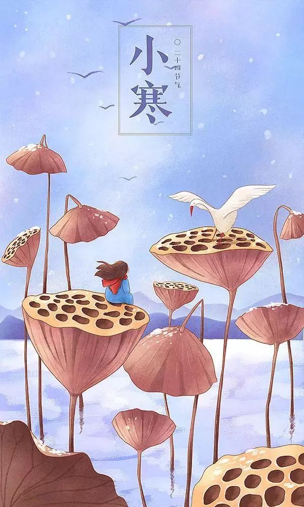 治愈系畫(huà)風(fēng)插畫(huà)：一組二十四節(jié)氣插畫(huà)