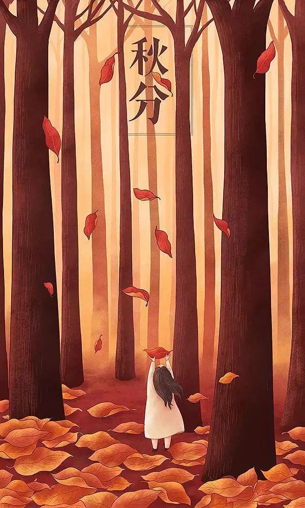 治愈系畫(huà)風(fēng)插畫(huà)：一組二十四節(jié)氣插畫(huà)