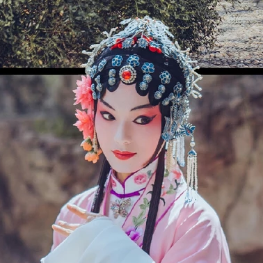 一組京劇戲曲花旦頭像，唯美古風(fēng)真人頭像