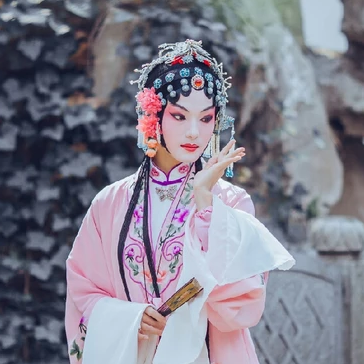 一組京劇戲曲花旦頭像，唯美古風(fēng)真人頭像