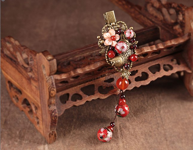 魚漫芳華發(fā)夾：古典匠心啟航閱讀頭飾