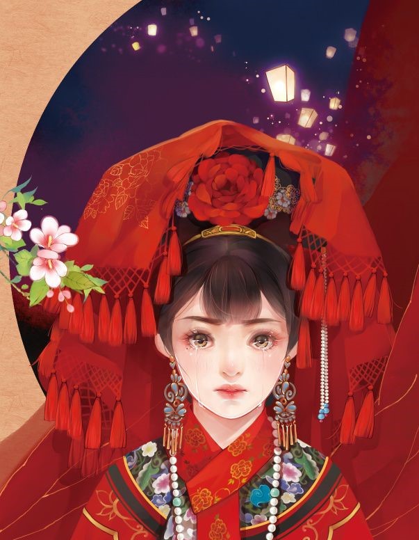 6張唯美古風(fēng)圖片：一襲紅衣、披妝待嫁