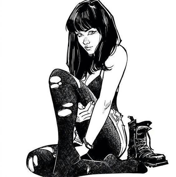 9款性感的黑白女郎插畫，嫵媚的美!
