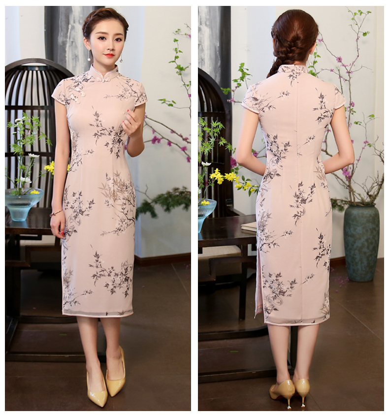 溫婉柔情的粉色旗袍，跨越時代的美!