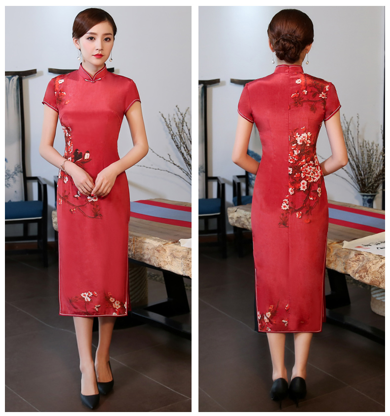 喜氣中國紅旗袍，耀眼的中國韻味美!