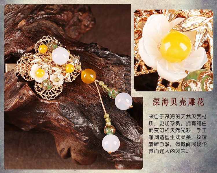 沐陽古粉發(fā)夾，向著陽光生長！