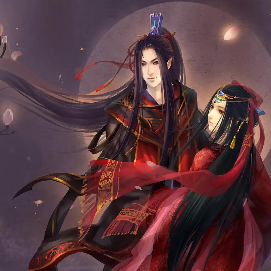 八款情侶古風頭像：甜蜜的愛情