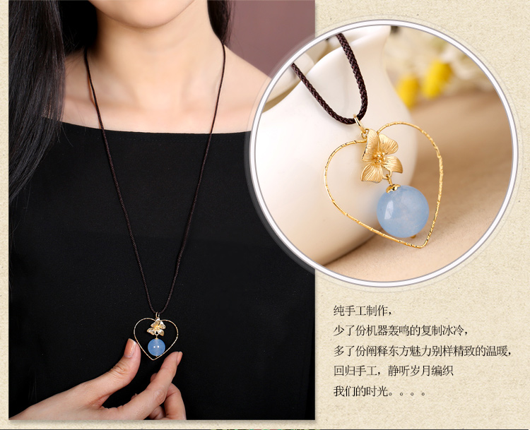 夢(mèng)憶清淺項(xiàng)鏈，桃心冷淡風(fēng)首飾