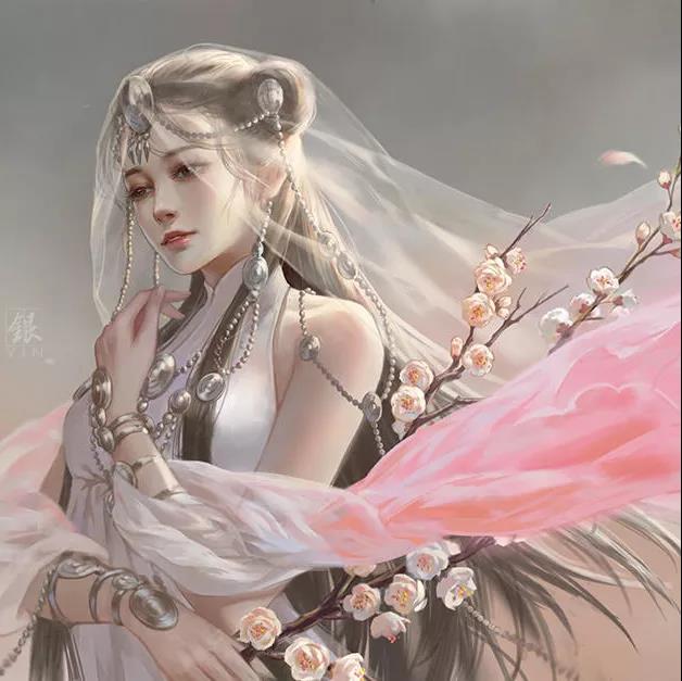 古風(fēng)女子頭像，一顰一笑盡動人