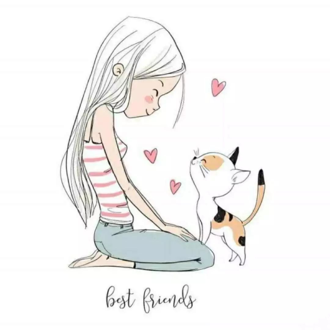 一組清新萌系簡筆插畫：萌動你的心靈！