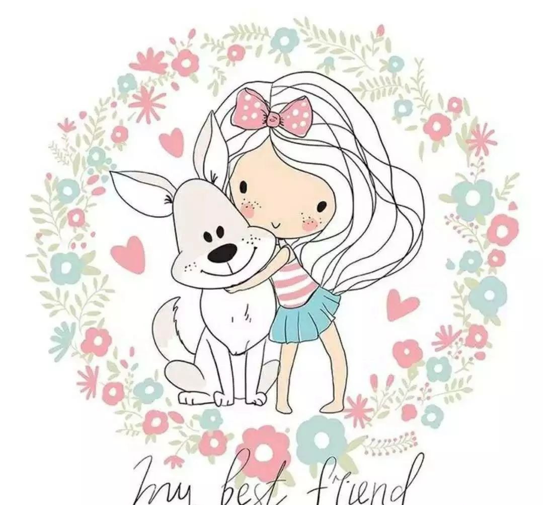 一組清新萌系簡筆插畫：萌動你的心靈！