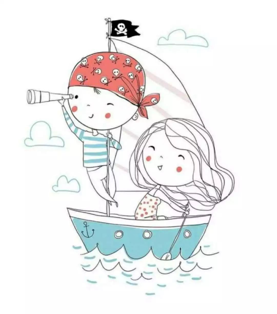 一組清新萌系簡筆插畫：萌動你的心靈！