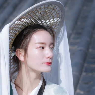 白衣斗笠古風(fēng)頭像，仙氣飄然迷人眼!