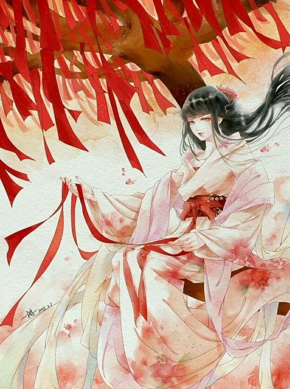 13款驚艷紅衣古風(fēng)圖片，唯美意境圖片!