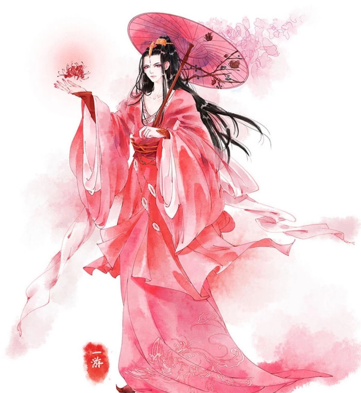 13款驚艷紅衣古風(fēng)圖片，唯美意境圖片!