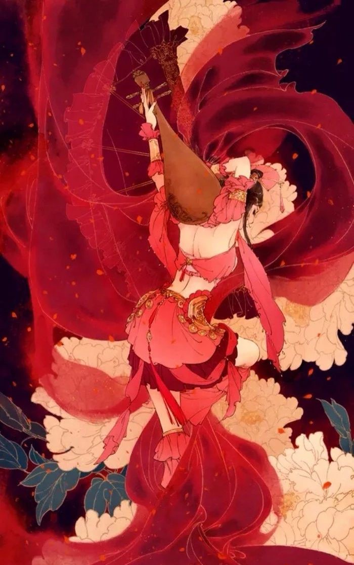 13款驚艷紅衣古風(fēng)圖片，唯美意境圖片!