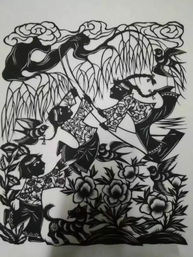 20款童年趣事剪紙:宗華陽(yáng)老師剪紙作品