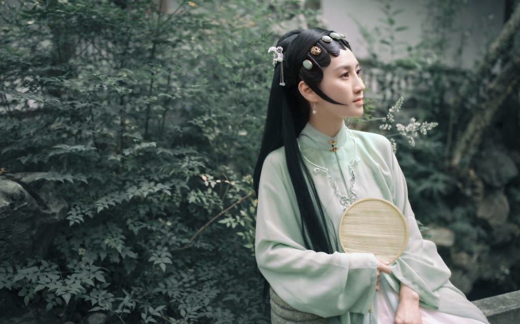 江南園林古裝攝影:黛玉花旦人像攝影