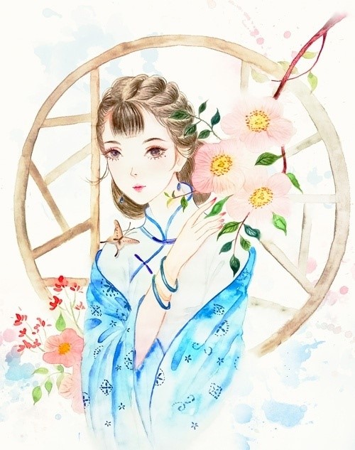 9款清新唯美女子古風(fēng)圖片：一顰一笑甚是迷人！