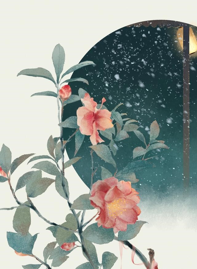 一組唯美古風圖片：一人一花一世界！