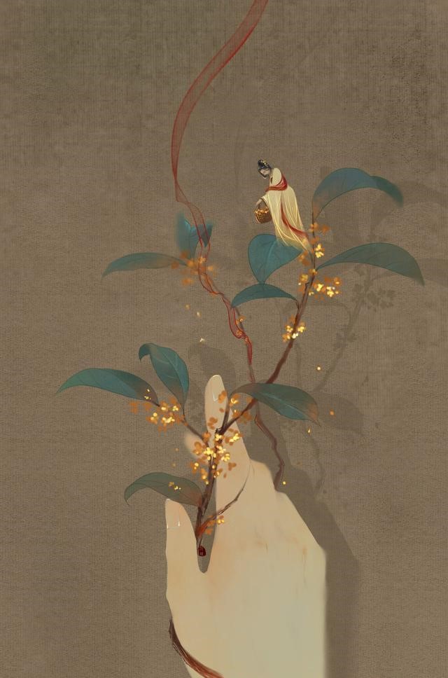 一組唯美古風圖片：一人一花一世界！