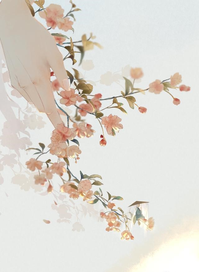 一組唯美古風圖片：一人一花一世界！