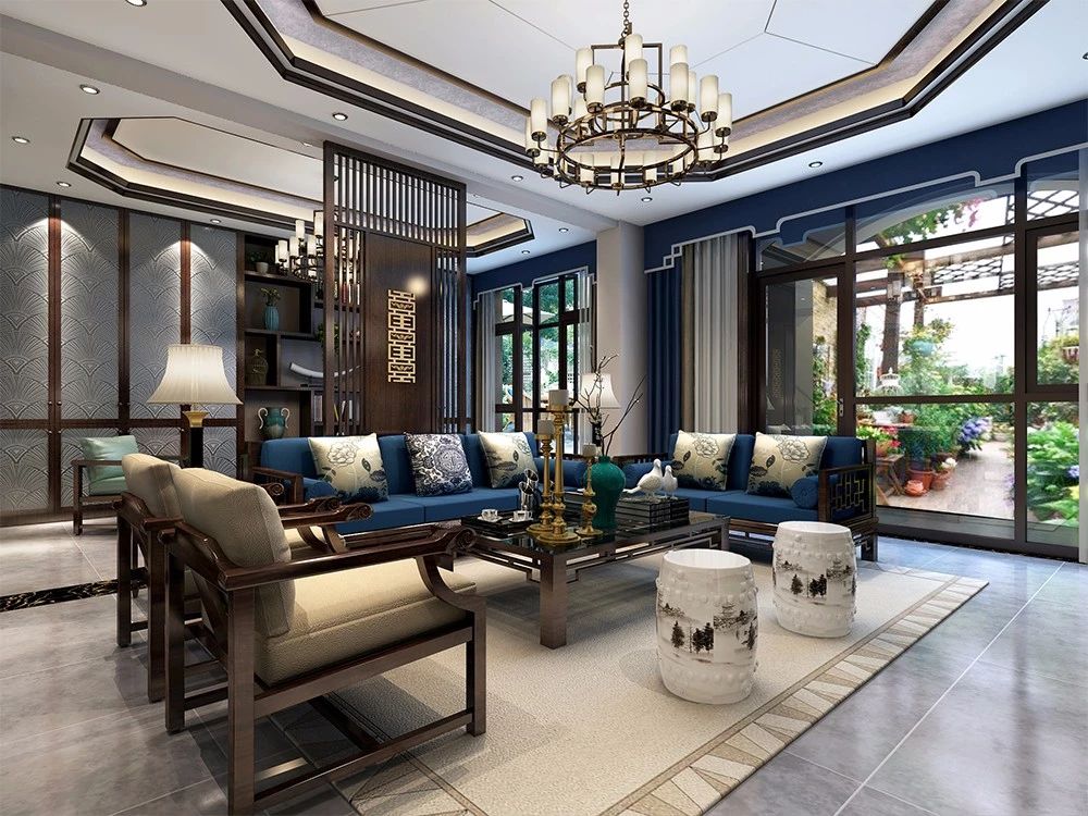 新中式客廳之美：魅力十足的中式裝修設(shè)計！