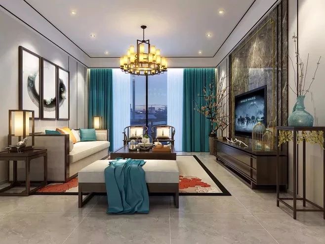 新中式客廳之美：魅力十足的中式裝修設(shè)計！