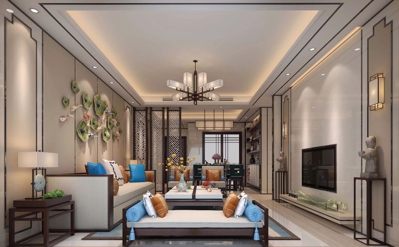 新中式客廳之美：魅力十足的中式裝修設(shè)計！