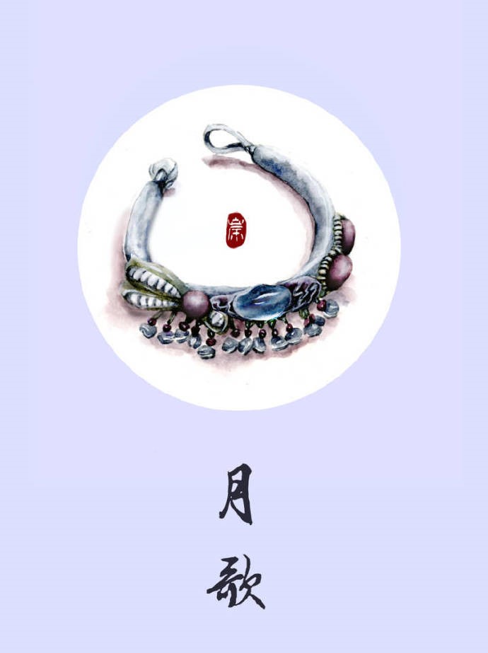 9款古風(fēng)飾品圖插畫：如此優(yōu)雅精致的你！