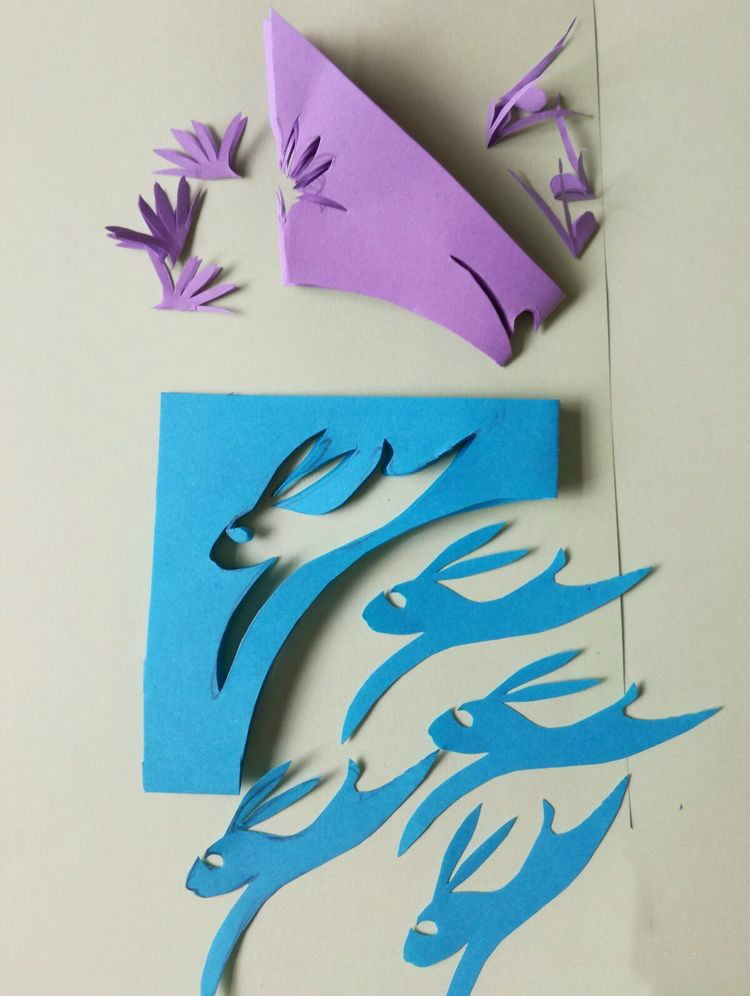 創(chuàng)意十足中秋玉兔剪紙，兔子鬧仲秋