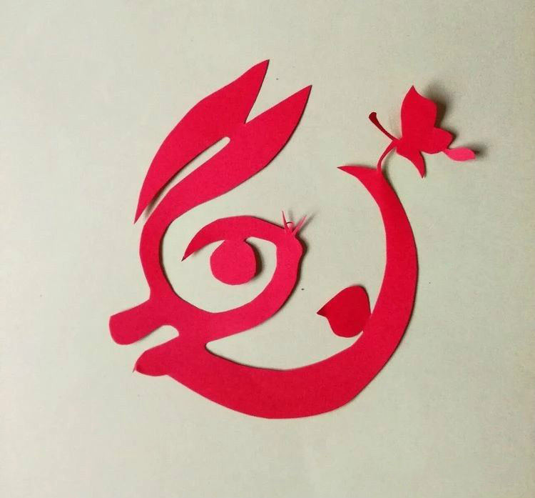 創(chuàng)意十足中秋玉兔剪紙，兔子鬧仲秋