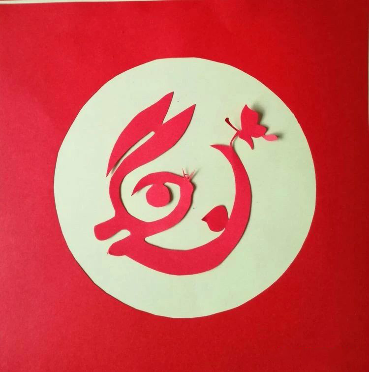 創(chuàng)意十足中秋玉兔剪紙，兔子鬧仲秋