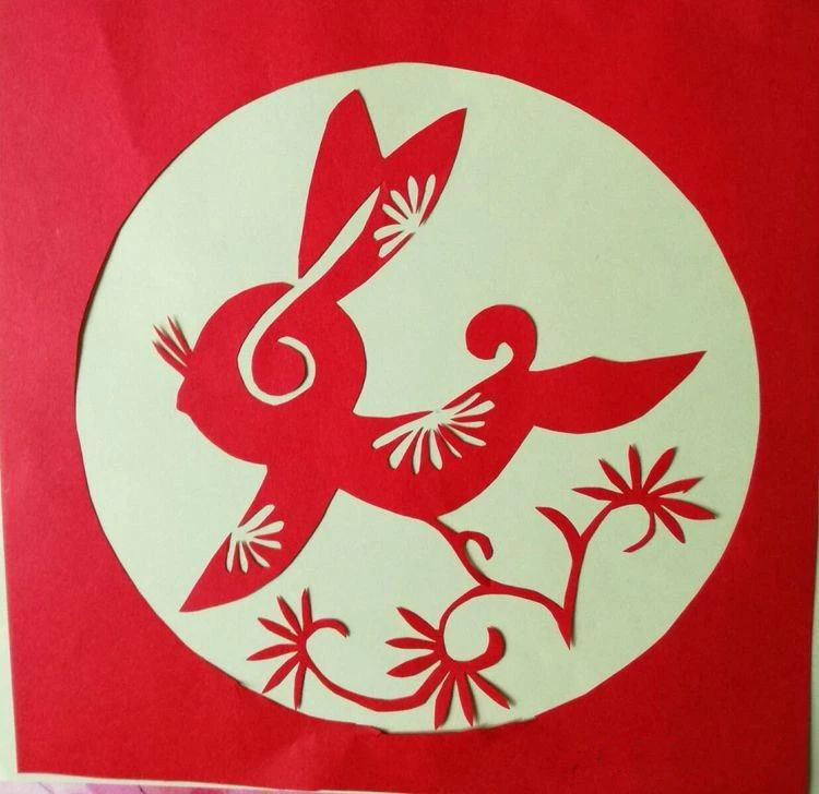 創(chuàng)意十足中秋玉兔剪紙，兔子鬧仲秋