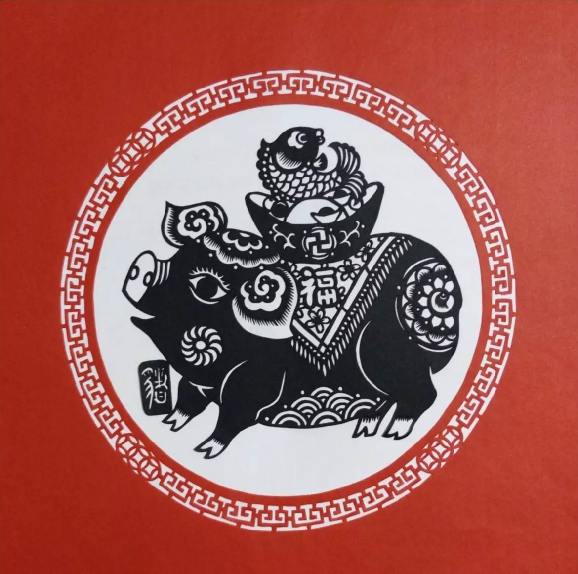 吉祥十二生肖剪紙圖片，薛娜剪紙作品欣賞