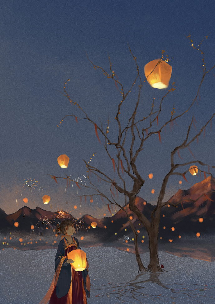 18張超美的花燈古風(fēng)圖片，可做手機壁紙的圖集