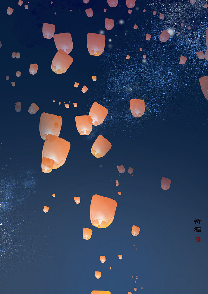 18張超美的花燈古風(fēng)圖片，可做手機壁紙的圖集