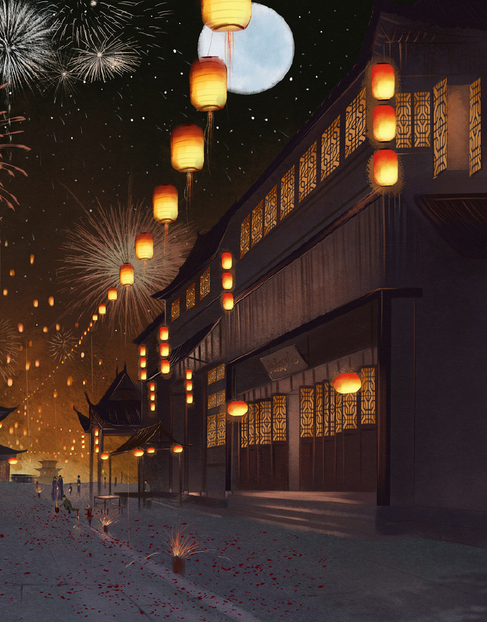 18張超美的花燈古風(fēng)圖片，可做手機壁紙的圖集