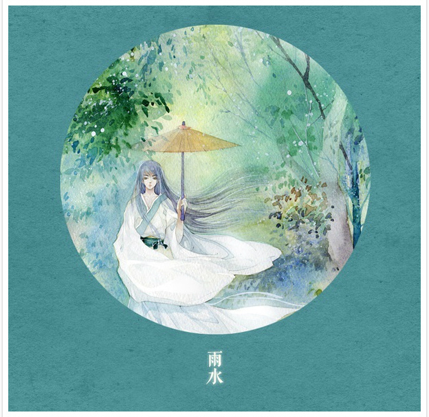 唯美二十四節(jié)氣古風圖片，可做頭像的古風插畫