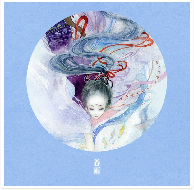 唯美二十四節(jié)氣古風圖片，可做頭像的古風插畫