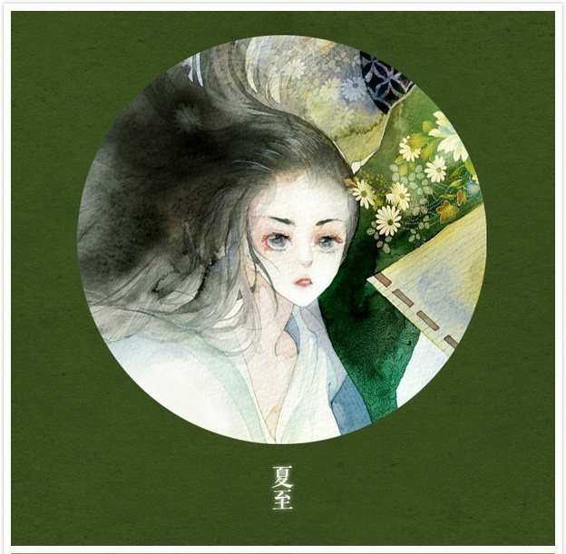 唯美二十四節(jié)氣古風圖片，可做頭像的古風插畫