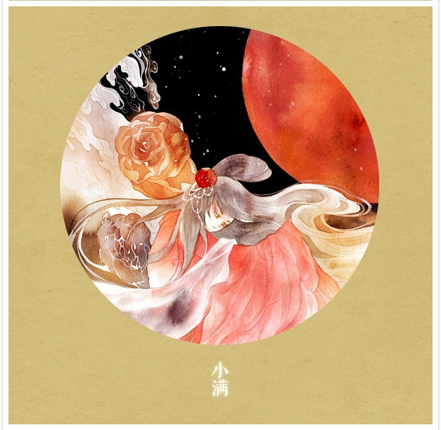 唯美二十四節(jié)氣古風圖片，可做頭像的古風插畫
