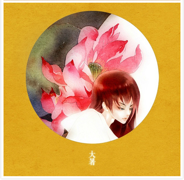 唯美二十四節(jié)氣古風圖片，可做頭像的古風插畫