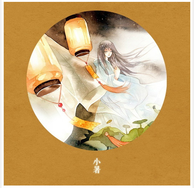 唯美二十四節(jié)氣古風圖片，可做頭像的古風插畫