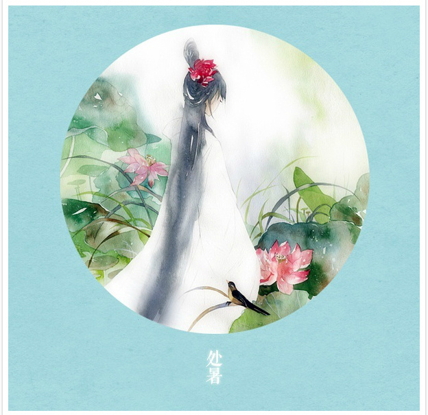 唯美二十四節(jié)氣古風圖片，可做頭像的古風插畫