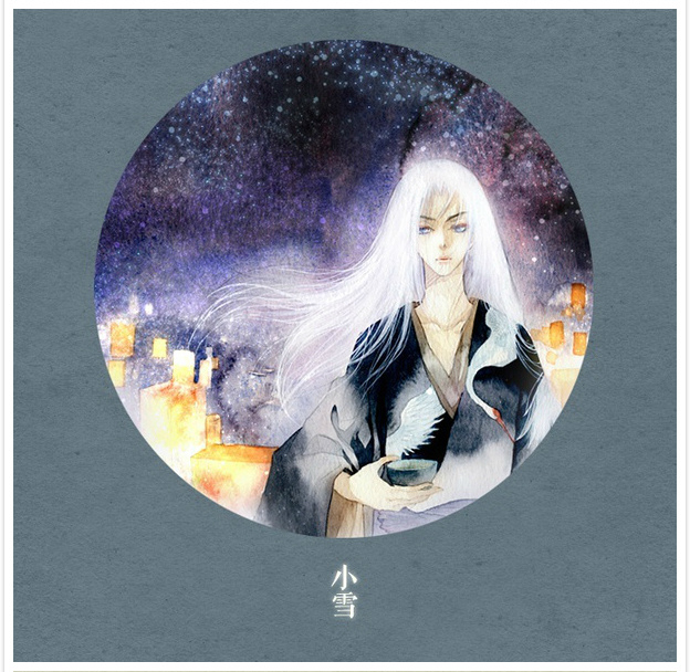 唯美二十四節(jié)氣古風圖片，可做頭像的古風插畫