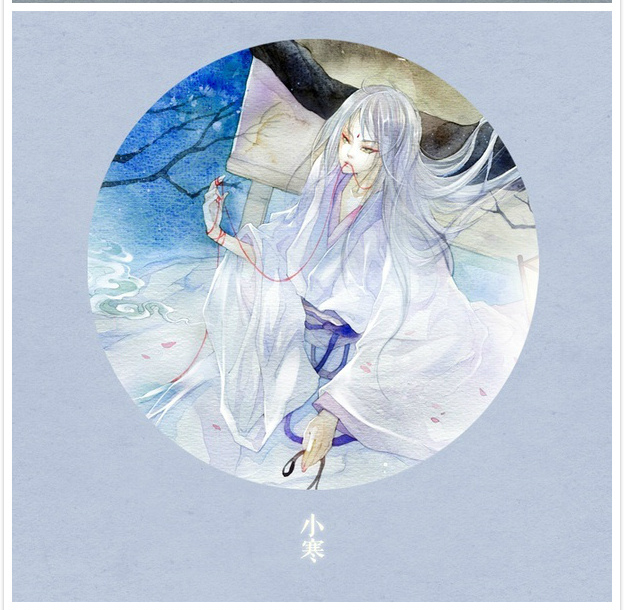 唯美二十四節(jié)氣古風圖片，可做頭像的古風插畫