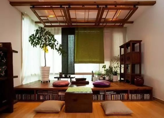 中式裝飾，家雖小茶室亦可很精致