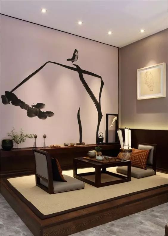 中式裝飾，家雖小茶室亦可很精致